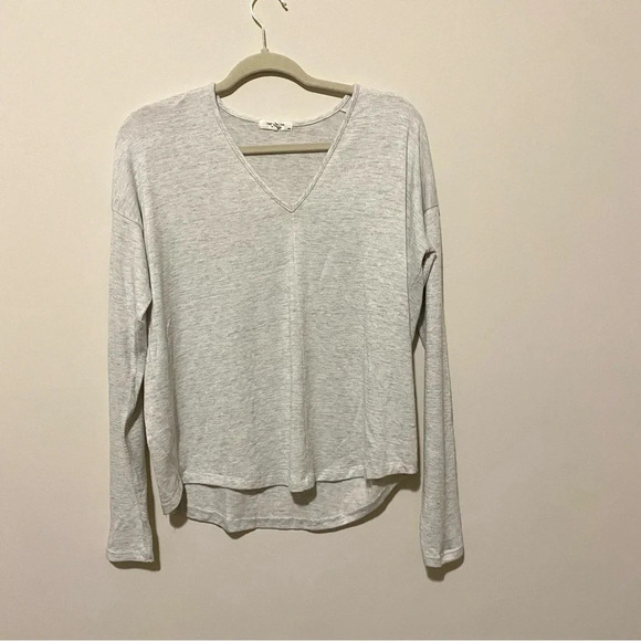 Rag & Bone Light Gray Shimmery Sweater - Picture 1 of 7